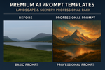 25+ Premium AI Prompt Templates – Creative & Artistic Professional Pack | Collection for Midjourney, DALL-E & More